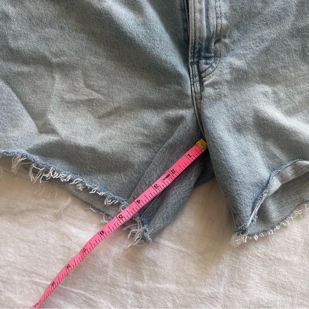 Lucky Brand 90s Midi size 6 Light Blue Jean Shorts classic - Picture 6 of 7